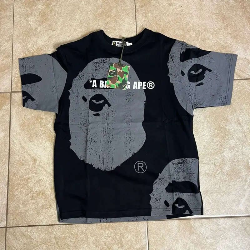 Menswear casual shirt sleeve tee shirt Bape