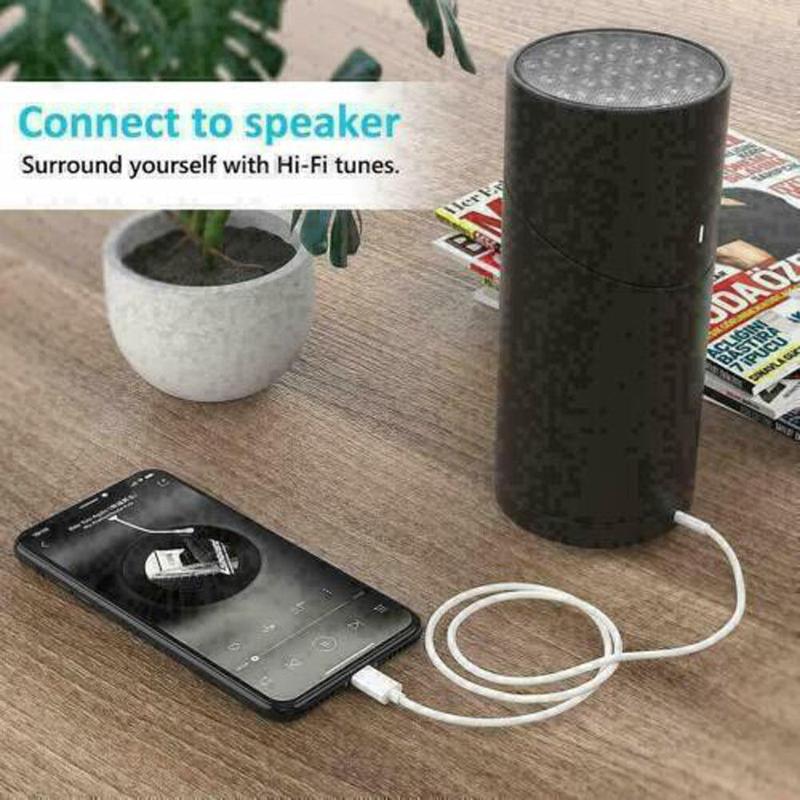 For iPhone 7 8 X XS XR 11 12 13 14 Pro Max 3.5mm AUX Audio Car Speaker Cable Jack Adapter 3FT