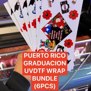 PUERTO RICO. GRADUATION UVDTF CUP WRAP BUNDLE (6PCS)