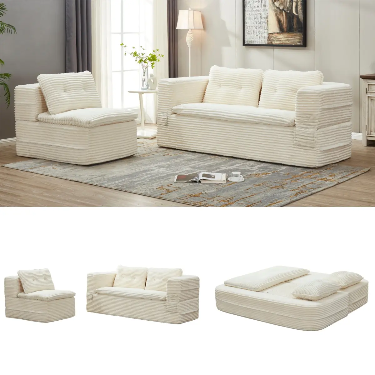 New Sku:King Size-Beige