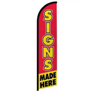 Signs Made Here Windless Banner Flag