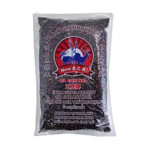 Three Deer Brand Black Sticky Rice 2.27kg - Premium Thai Glutinous Rice for Authentic Asian Cuisine