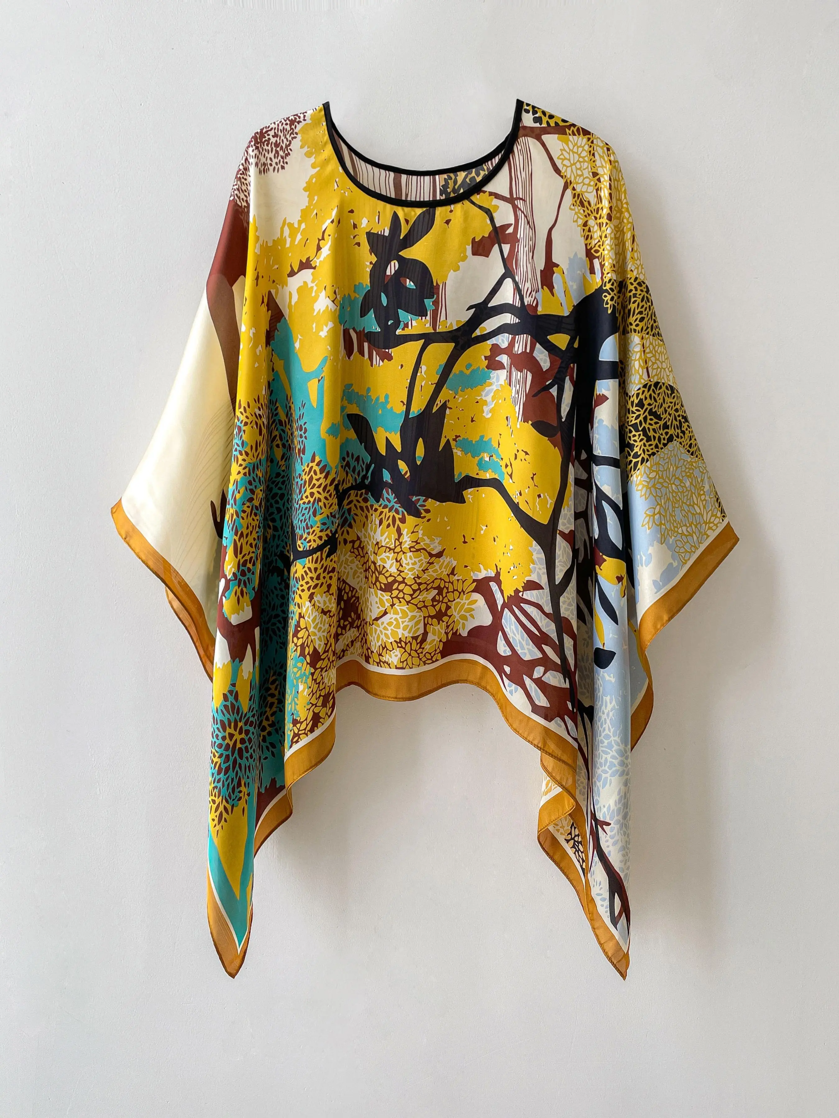 Women's Elegant Geometric Print Scarf, Fashionable Soft Lightweight Shawl for Daily Wear, Modern Casual Versatile Scarf for Women, Boho Style Scarf, Printed Polyester Scarf