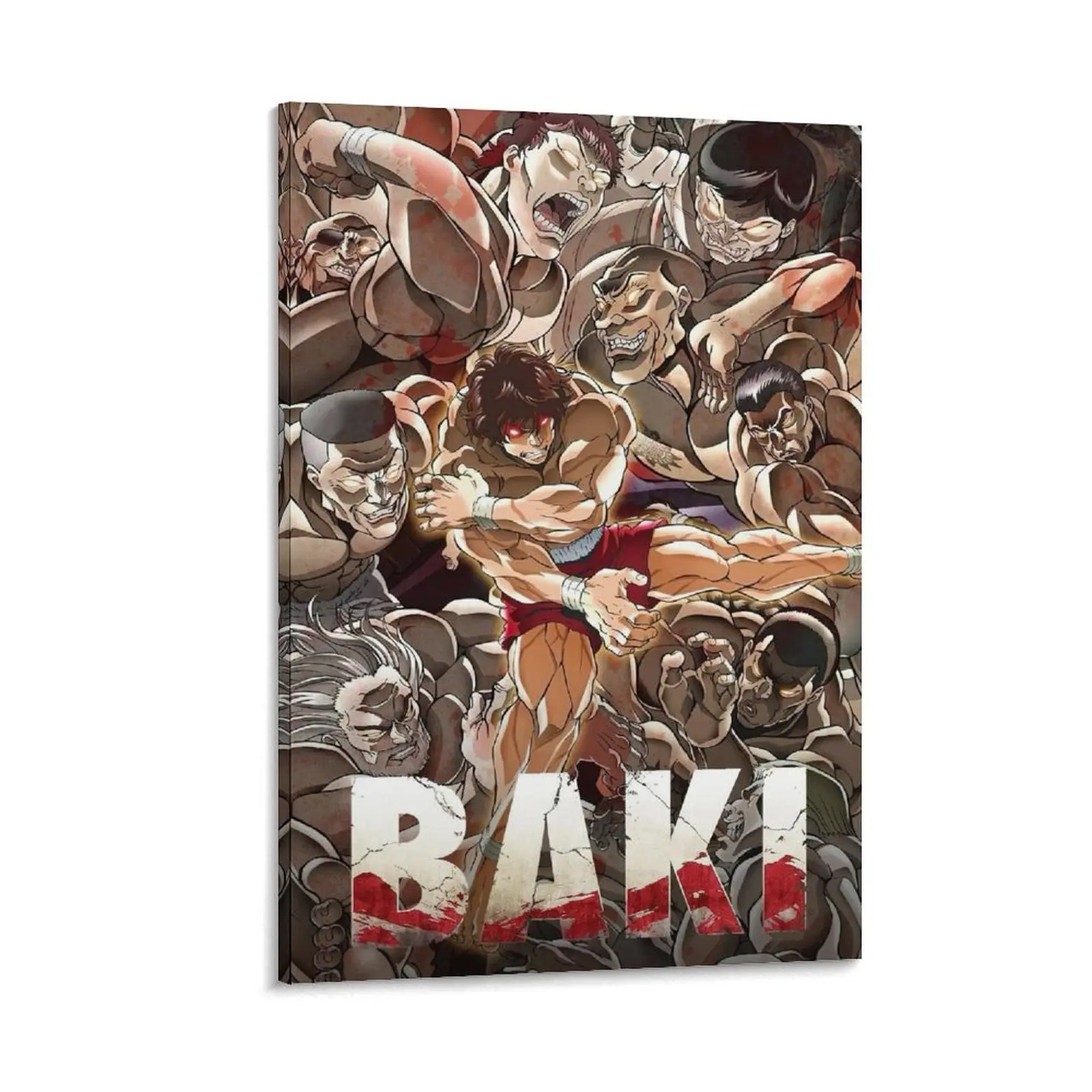 Canvas Prints Anime Posters Baki Hanma Poster, Trendy Wall Art for Boys Room, Stylish Canvas Paintings, Anime Decor for Bedroom & Living Room. Poster Canvas Wall Art For Bedroom Decor Bar Office Room Decor Gift