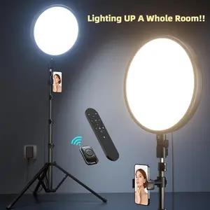 Weilisi Large Ring Light with 72" Tripod Stand, 6500K Full-Screen Selfie Ring Light for Live Stream, YouTube, TikTok, Video Recording, Photography, Portable Ring Light Tripod for iPhone/Phone with Remote