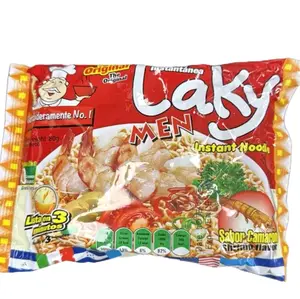 Laky Men Camaron Instant Noodles 80g Bag from Guatemala 6 Pack Shrimp Flavor Original Flavor