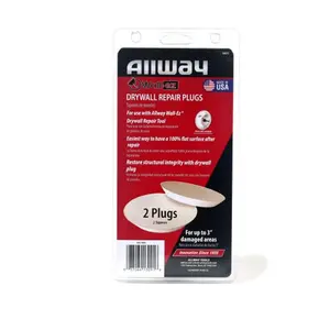 Allway Tools 116220 Drywall Repair Plug - Pack of 2