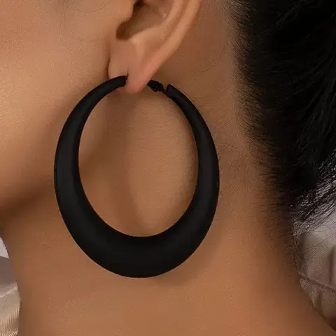 Fashion Classic Retro Alloy Hoop Earrings, Perfect for Daily Wear, Elegant Plain Design, Suitable for All Seasons, Women's Accessories, Earrings Jewelry, Fashionable Earrings, Elegant Minimalist Earrings, Ear Hoops