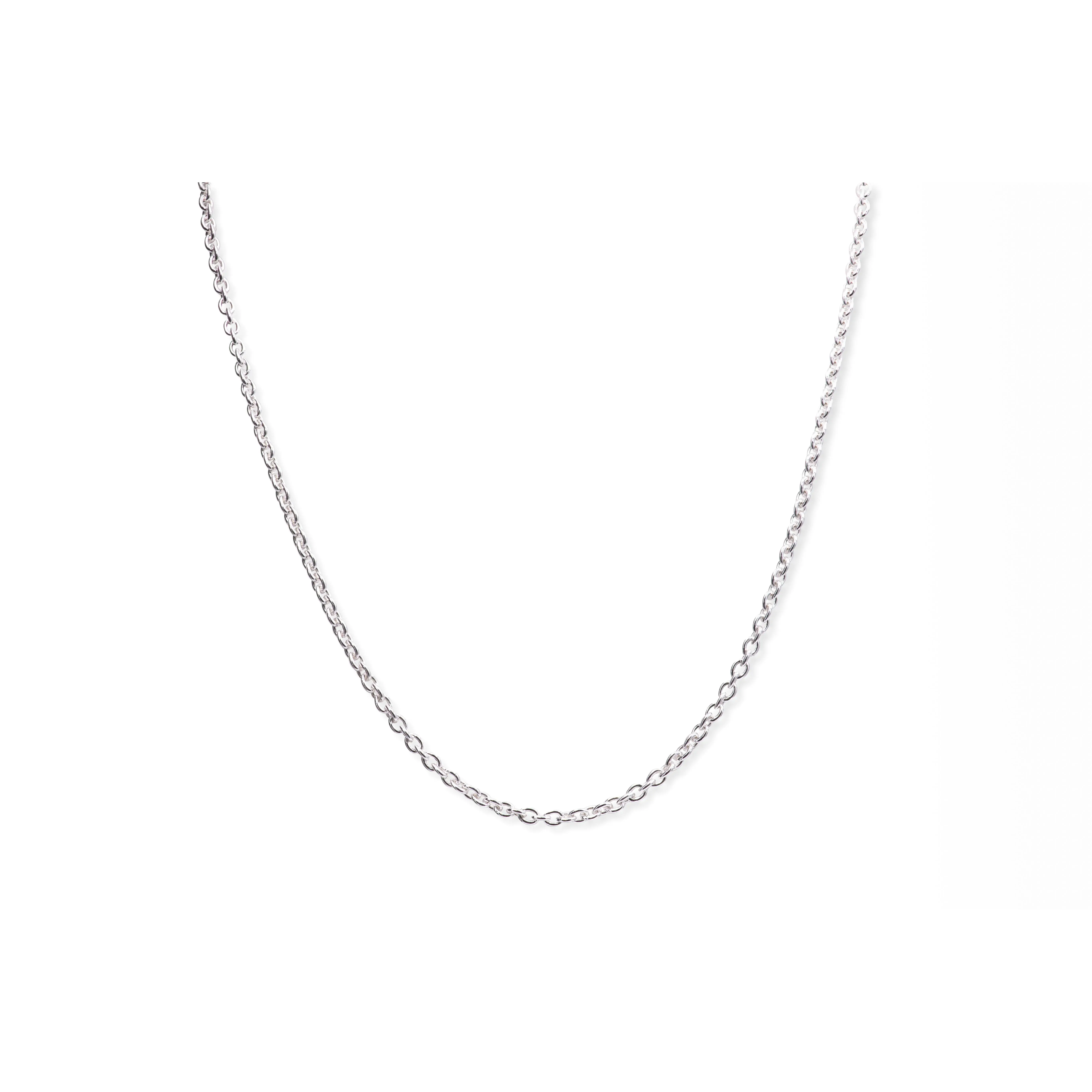 PANDORA Sterling Silver Fine Chain Necklace with Tiny Hoops, Unisex Everyday Jewelry for Layering and Pendants, Jewelry Silver Necklaces & Pendants