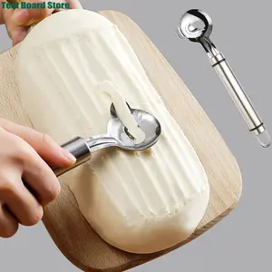 1Pce Cactus Peeler Stainless Steel Noodle Peeler Fruit and Vegetable Peeler, Spoon Melon Balls and Seed Remover Kitchen Utensils