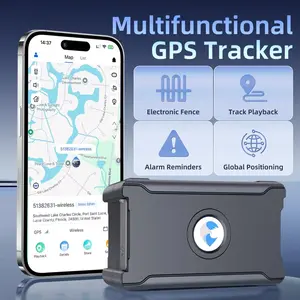 GPS Vehicle Tracker - Real-Time Car Locator with Route Playback & Movement Alarm