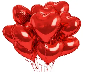 32 Pieces 18 Inch Heart Balloons