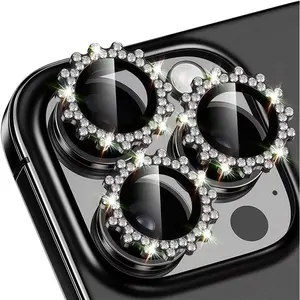 6-Piece Diamond Gear Phone Lens Screen Protector, Glass Camera Protector - Suitable for iPhone 17/16/15/14/13/12/11 - Scratch-resistant, practical, easy to install - Perfect as Valentine's Day, Christmas Gift