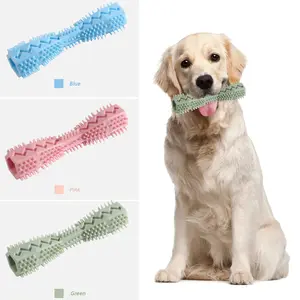 Hexagonal Dog Chew Toy, Pet Teething Stick & Boredom Relief, Unique Shape, Interactive Educational, Tooth Cleaning, Comfortable Touch, Durable Chew