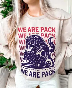 Vintage  We are pack Sweatshirt - Realm of the Elderlings, Farseer Merch, Nighteyes, Assassin’s quest, Bookish T-shirt, we are pack , bookish shirt, bookish merch, fantasy gift, Robin hobb, realm elderlings, farseer trilogy, Nighteyes Fitz,