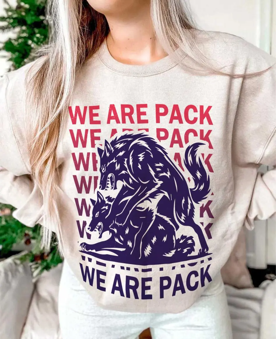 Vintage  We are pack Sweatshirt - Realm of the Elderlings, Farseer Merch, Nighteyes, Assassin’s quest, Bookish T-shirt, we are pack , bookish shirt, bookish merch, fantasy gift, Robin hobb, realm elderlings, farseer trilogy, Nighteyes Fitz,