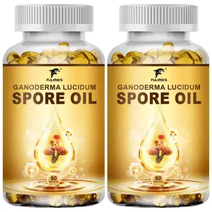 FULIMKS Ganoderma Spore Oil Capsules – Immune Support, Energy Boost, Stress Relief, Antioxidant & Inflammation Support with Adaptogens & CoQ10 - Easy-to-Swallow Softgels, 2 Bottles