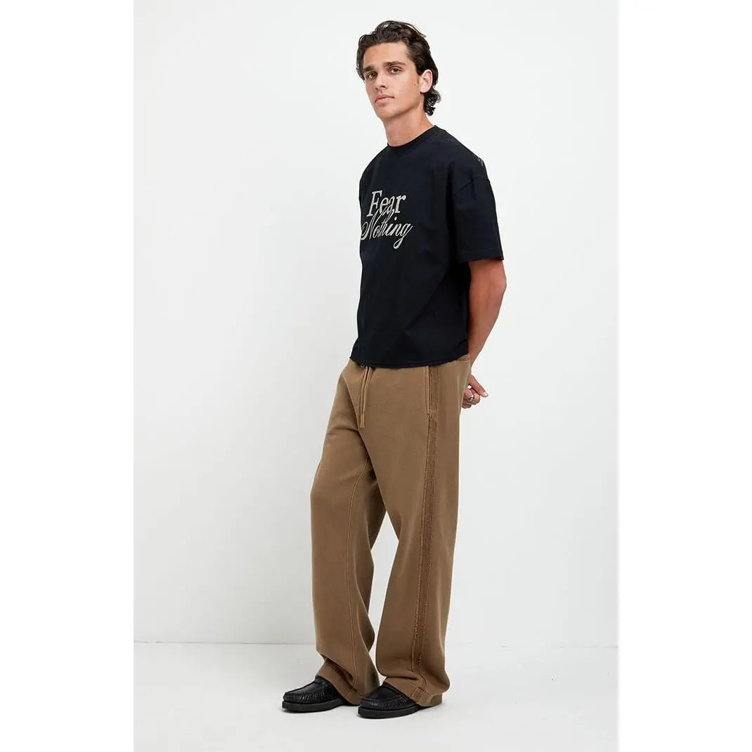 Pacsun Men's Brown Elmer Stripe Fleece Extreme Baggy Sweatpants