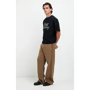 Pacsun Men's Brown Elmer Stripe Fleece Extreme Baggy Sweatpants