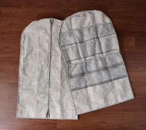 c e ll a 2-Piece Garment Bag with Zipper Pocket Storage