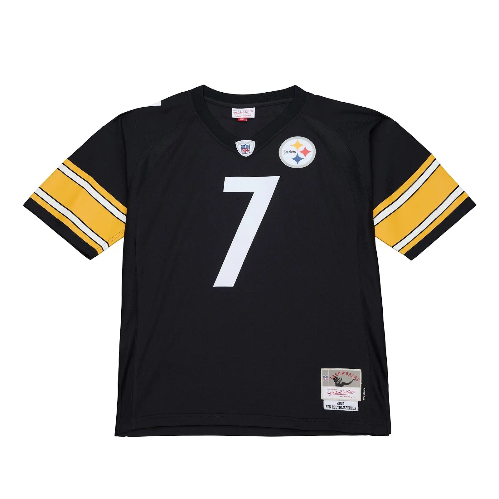 Ben Roethlisberger Pittsburgh Steelers 2004 Black Legacy Jersey NFL Throwback Mitchell & Ness