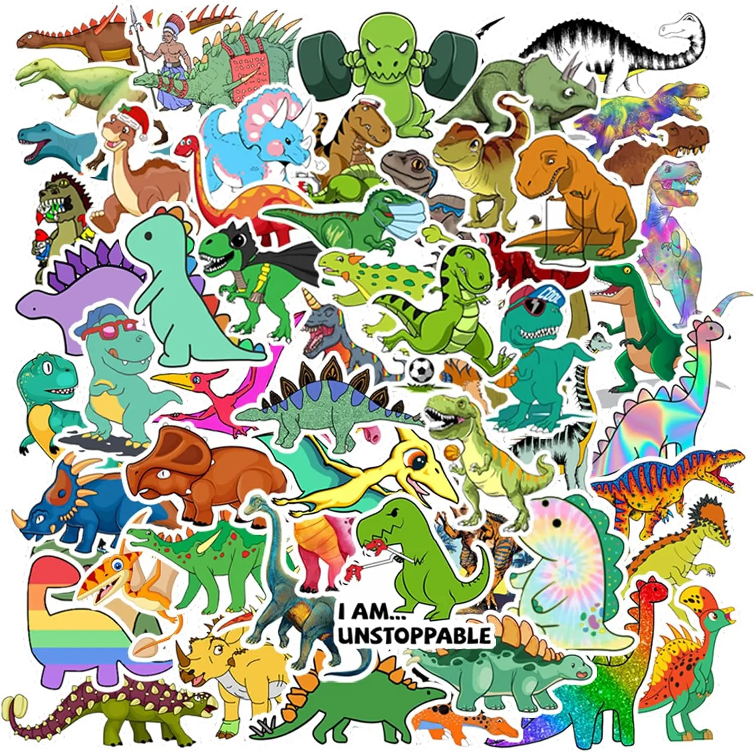 100 PCS Stickers, Cute Waterproof Cartoon Stickers for Kids, Teaching Rewards, Party Favourites Stickers, for Kids Boys Girls Teens