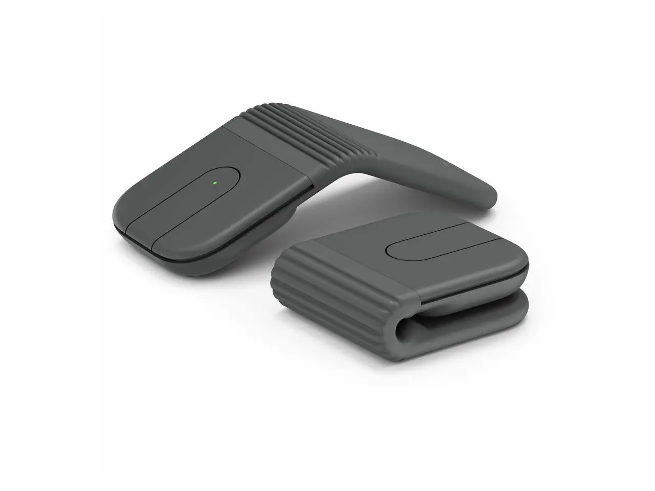 Logitech Mobi Fold for Business - Foldable Wireless Mouse with Touch Scroll - Quiet Clicks, Logi Bolt Receiver - Graphite - 910-007600