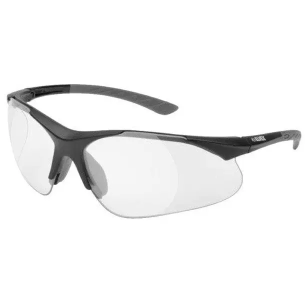 Delta Plus Rx-500C Safety Glasses Black Frame with Clear Full Magnifier Lenses