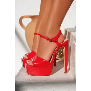Paulina Platform High Heels - Red Paulina Platform High Heels - Red