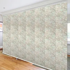 Abelia 7-Panel Single Rail Panel Track 110"-153"W x 91.4"H, Panel width 23.5" - 70% LIGHT-FILTERING