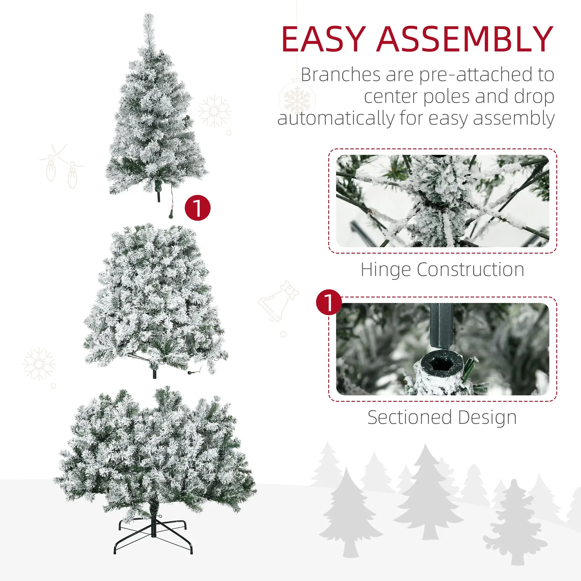 210cm Snow Tree/896 Branches