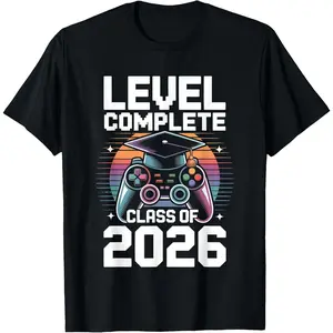 100% Cotton Level Complete Class of 2026 T-Shirt