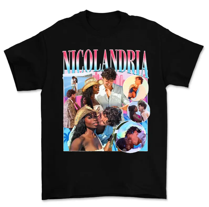 Nicolandria Y2k Vintage T-Shirt Love lsland 2025 Fans Nic Olandria