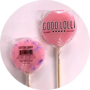 Good Lolli Cotton Candy Lollipop - Gourmet lollipop Candy Sweet Snack Fruity