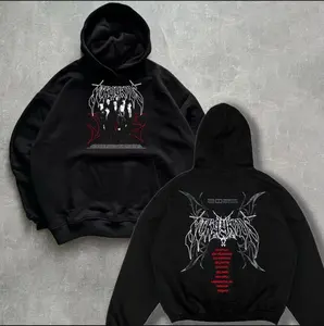 Kpop Group Graphic 2 Sides Tee, Unisex Streetwear Hoodie – Oversized Stray-Inspired Graphic Hooded Sweatshirt, Trendy Casual Pullover for Men Women