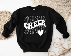 Cheer Sweatshirt, Cheerleading Sweater, Matching Cheer Squad, Sport Team Support Hoodie, Cheerleader Sweater, Cheer Mom Gift Long Sleeve.