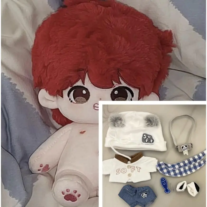 Stuffed 20cm Handsome Boy Kim Tae-hyung Cosplay Plush Doll Toys for Fan Collection or Kids Friends Perfect Birthday Gift