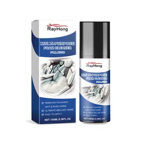 Rayhong Multi-Purpose Automotive Interior Foam Cleaner, Automotive Leather Fabric Plastic Interior Cleaner
