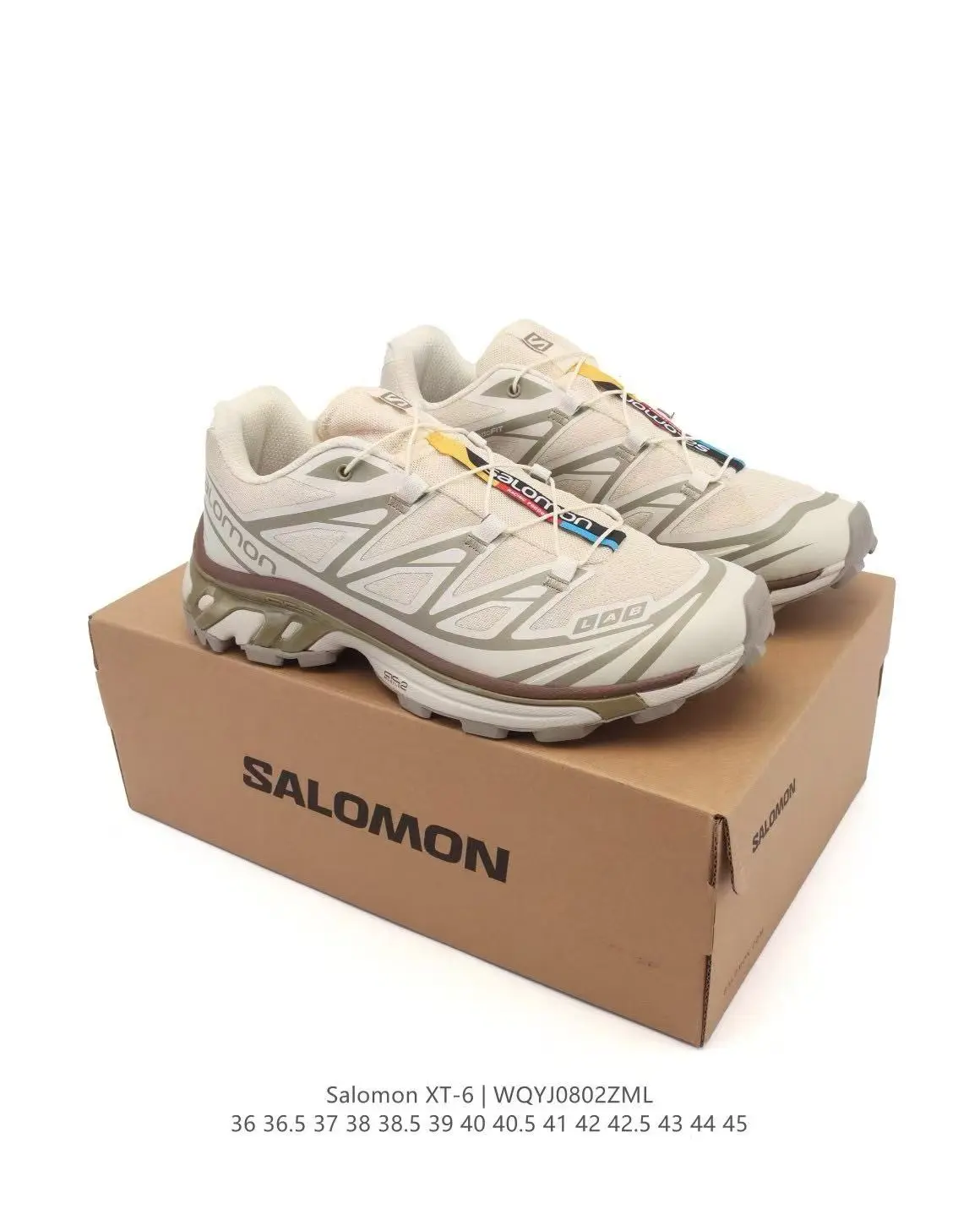 Salomon XT‑6 Unisex Outdoor Sneakers, Breathable Mesh Upper, Shock‑Absorbing Midsole, Non‑Slip Contagrip Outsole, for City Commuting, Mountain Trekking and Daily Walking.
