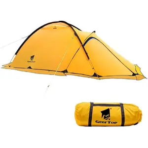 Geertop Portable 2 Person 4 Season Waterproof Tent for Camping, Hiking, Travel and Mountaineering popup  tent