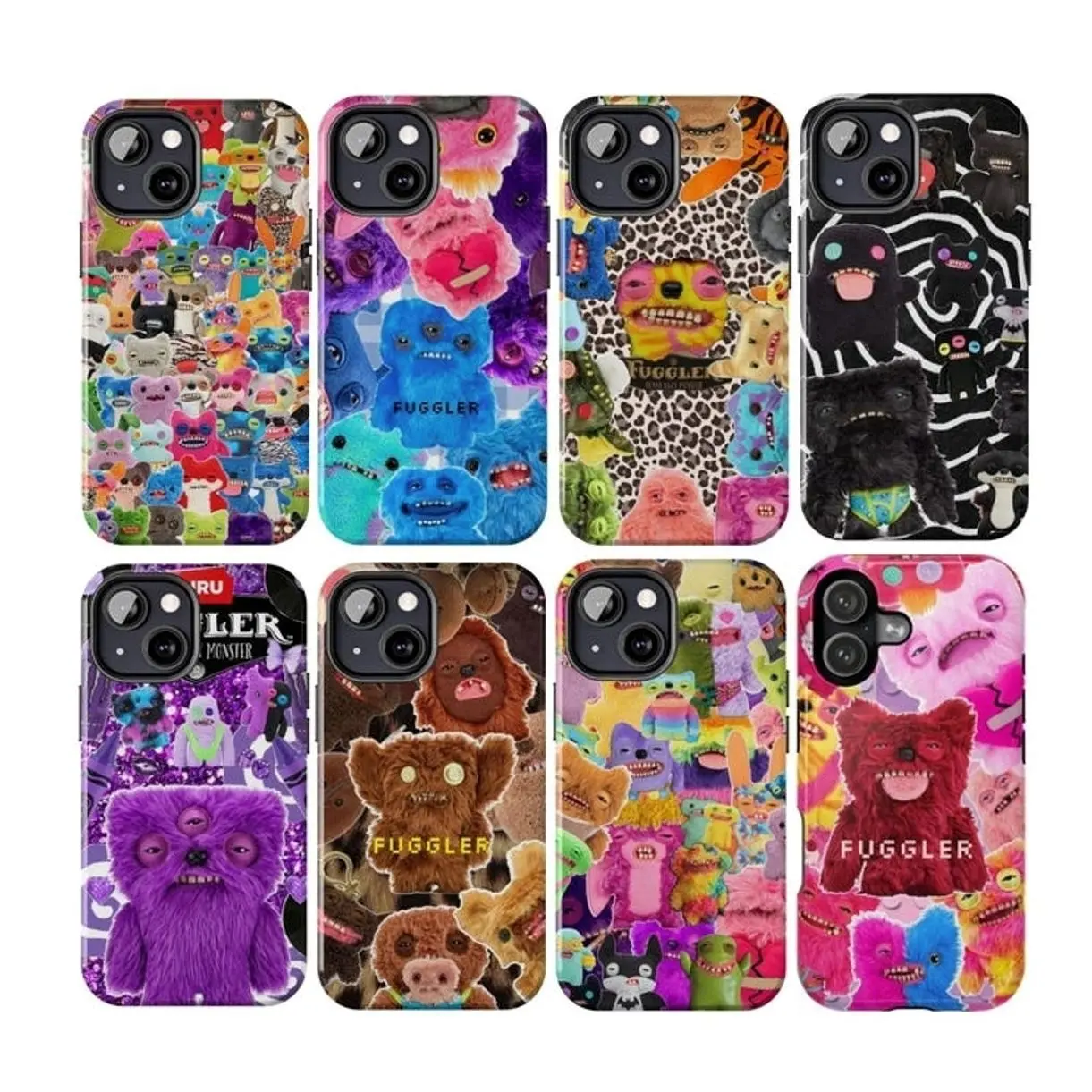 Fuggler Funny Ugly Monster Phone Case, Quirky Plush Creature Aesthetic Compatible with iPhone 17, 16, 15, 14, 13, 12, 11, X & Galaxy