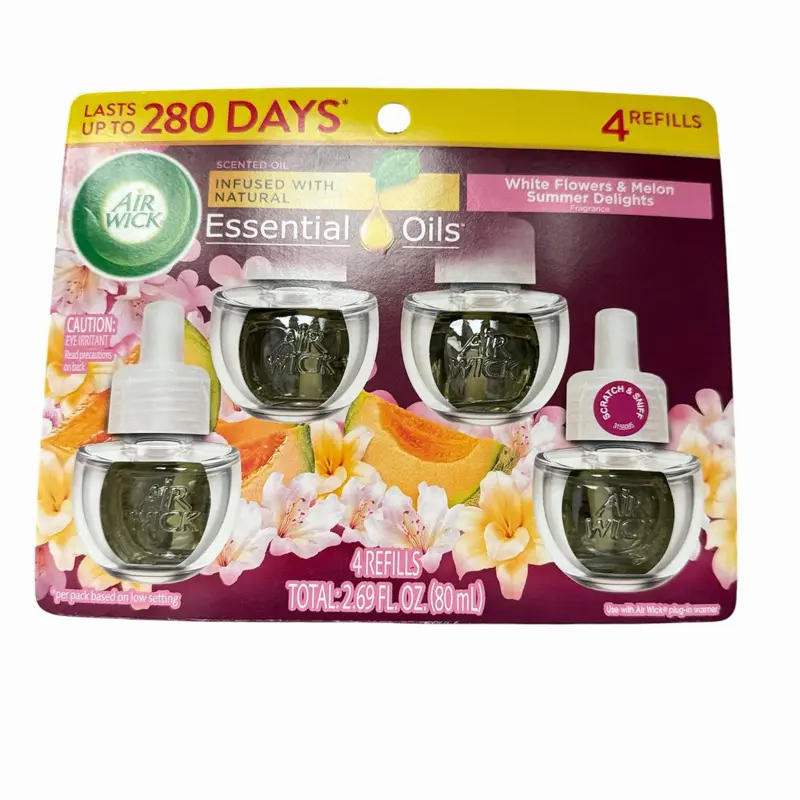 Air Wick Automatic Air Freshener Refill, Long-Lasting Fragrance for Home Bathrooms & Bedrooms