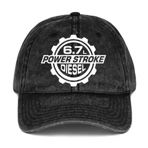 6.7 Power Stroke Diesel Hat Ford Powerstroke Wash & Classic Baseball Hat, Streetwear for Power Stroke Fan, Diesel Truck Outfit, Full Color