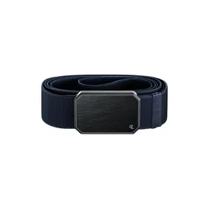 Groove Belt – Stretch Adjustable Belt for Men, Comfortable All-Day Fit – Black / Abyss Navy