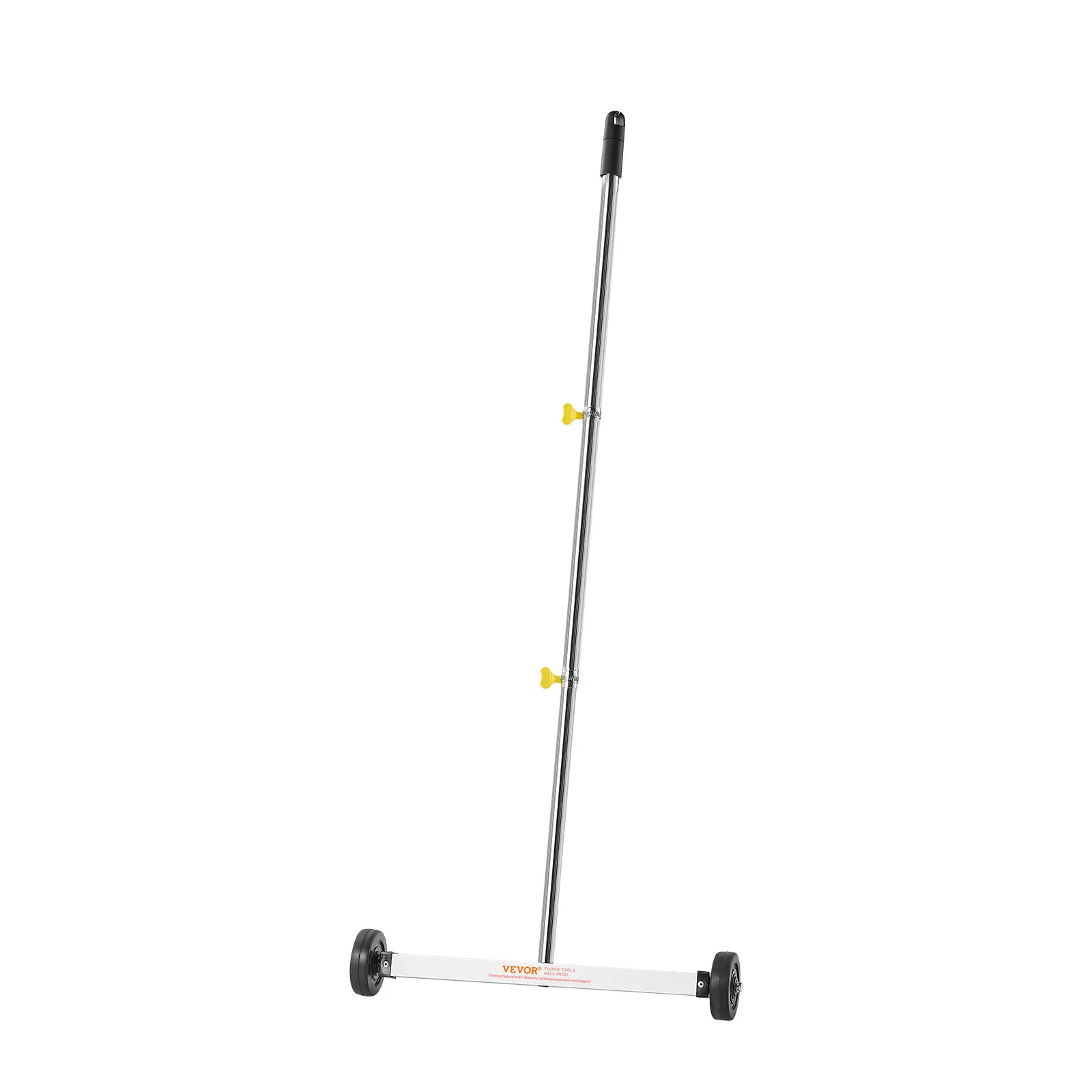 【DealsForYouDays】VEVOR 17-Inch Wheel Magnetic Sweeper10 lbs Load CapacityLightweight Magnetic Pickup Tool with Adjustable HandleNails & Screws Pickup for GaragesRoofing Projects, Long-Handled Magnetic Sweepers