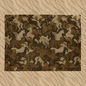 Natural WILDBLEND Waterproof Beach Blanket, 59" x 79", Lightweight & Portable for Summer Trips, Picnic, Hiking or Outdoor Activities