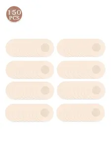 150pcs Breathable Disposable Nipple Covers, Wireless Fitted Anti-Irritation Bra Breast Pads, Comfortable Invisible Nipple Protectors for Weddings, Dancing, Sports, Adhesive Nip Cover