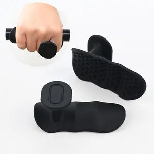 2PACK Anti-Slip Workout Grips - Ergonomic Rubber Hand Protector Gloves for Weight Lifting, Pull-Ups, Gym Training and Exercise for Men and Women