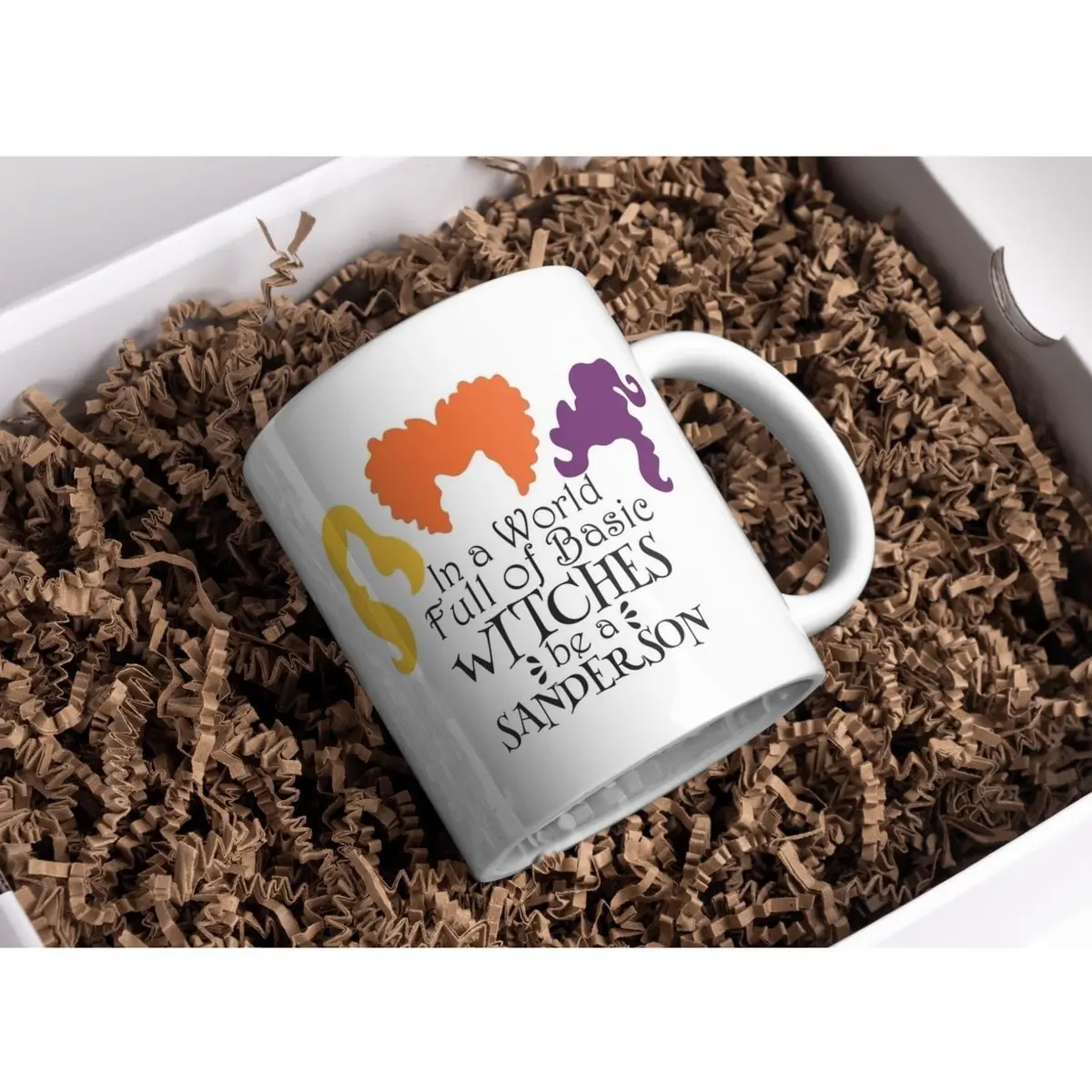 Hocus Pocus Sanderson Sister Basic Witches Ceramic Mug - Reusable and Perfect for Hot Drinks - Drinkware Cup Coffee