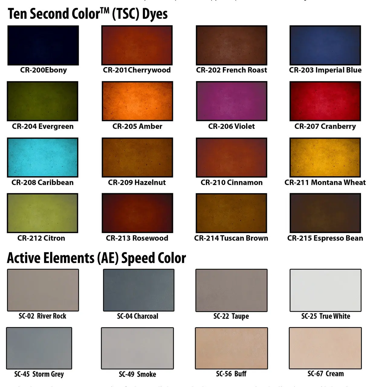 Ten Second Color Acetone Based Stain